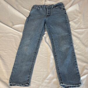 Levi's Wedgie Straight Leg Button Fly Woman’s Jeans - Medium Blue W27 L28